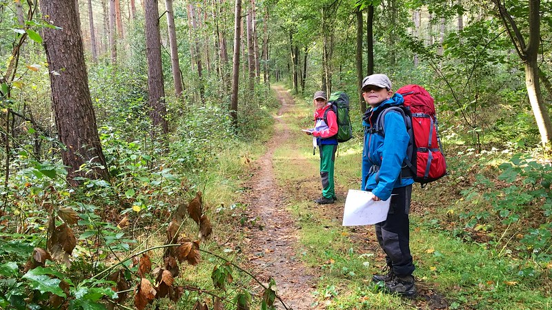 Bivak op Solterheide met de kinderen